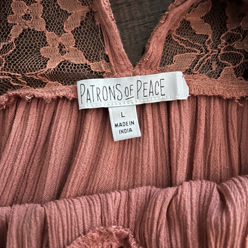 Patrons of Peace mauve pink Lace mini dress - Picture 3 of 6